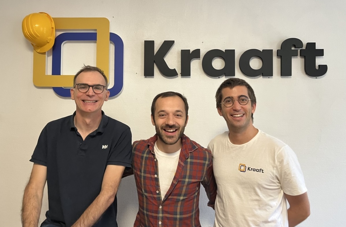 Kraaft co-founders (l to r): CTO Cédric Boidin, Product Director Marc Nègreand, and CEO 