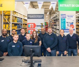 Screwfix France - Point de vente de Wattrelos (Nord) en novembre 2022.