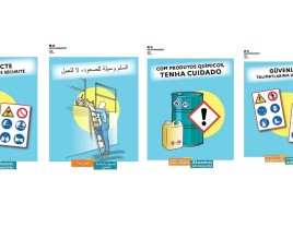 Sécurité au travail - Kits de communication multilingues.