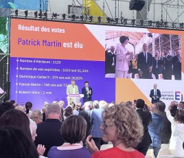 Election de Patrice Martin à la présidence du Medef.