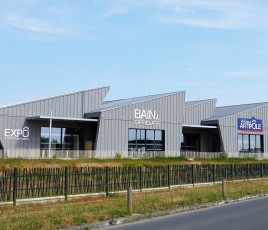 Façade du showroom ACEM + VST à Poitiers Sud.