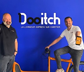 Avec Adrien et Julien sur le vélo, les artisans du bâtiment font Dooitch ! L’Application qui accélère leurs chantiers