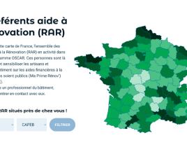 Carte France Oscar référents aide rénovation énergétique