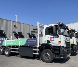 Camions roulant au bio-GNC - Flotte de VM Matériaux.