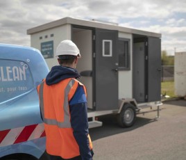 Base-vie sur un chantier du BTP.