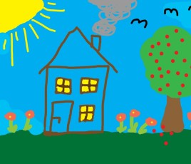 maison d'enfant dessin