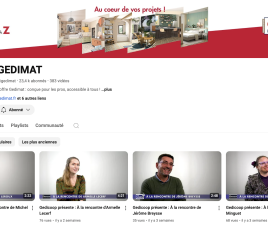 "Les Portraits Gedicoop" sur la chaîne YouTube de Gedicoopp.