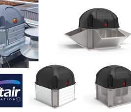 Tourelles Saftair Ventilation nouvelle gamme extraction des bâtiments désenfumage