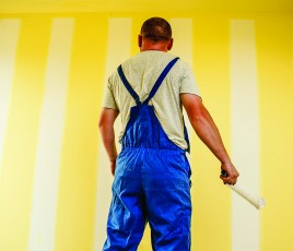 Travaux de peinture intérieure.