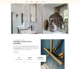 Site internet de Zaleoo, réseau de franchise en sanitaire.