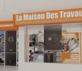 Franchise de La Maison des Travaux : ambiance d'un showroom.