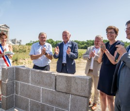 Saint-Astier chaux première pierre usine