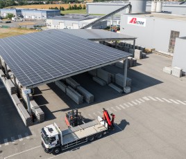Rector Lesage ombrière solaire photovoltaïque béton préfabriqué