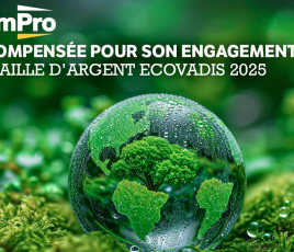 DomPro et la médaille d'argent ÉcoVadis 2025.