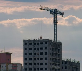 Chantier bâtiment en construction