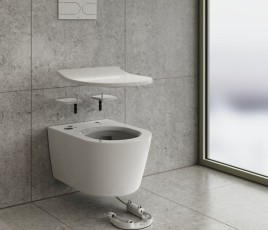 Visuel du système de toilettes proposé par Toto