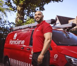 Intervention d'un réparateur HomServe.