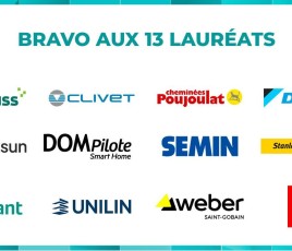 Awards Zepros Réno trophées de la rénovation logos des 13 lauréats