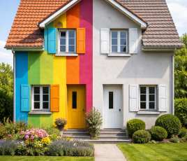 Maison couleur conjoncture