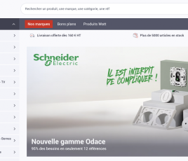 Plateforme e-commerce BtoB 123 Elec Pro (groupe Phase Neutre).