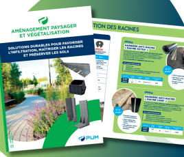 Dépliant PUM 2026 sur la gestion des eaux pluviales et les aménagements extérieurs à la suite de la commercialisation de la gamme Plantco.