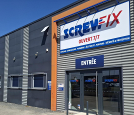 Comptoir Screwfix à Saint-Sébastien-sur-Loire, près de Nantes (Loire-Atlantique).