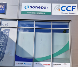 Agence Sonepar Climate Solutions et CCF de Bois-d'Arcy (Yvelines).
