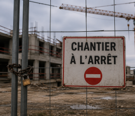 Photo Chantier à l'arrêt