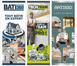Artisio, TechTeam Professionnel et BatiExpert 360 : les 3 nouvelles "Marques des Artisans" de Gedimat (coopérative Gedicoop).