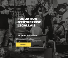 Fondation d'entreprise Legallais - Aperçu de la HP web.
