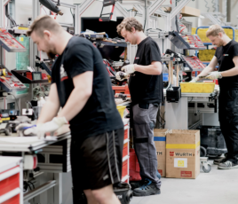 Atelier SAV chez Würth France.