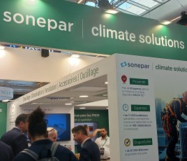 Stand Sonepar Climate Solutions sur le salon Interclima 2026.
