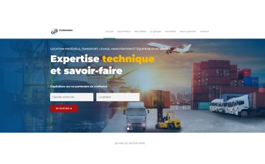 Groupe Plissonneau, home page web.