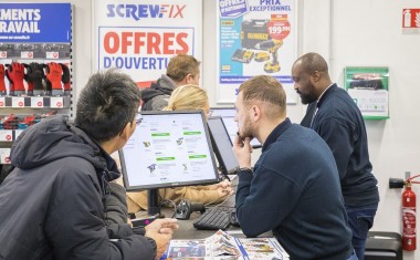 Screwfix France - Point de vente de Wattrelos (Nord) en novembre 2022.