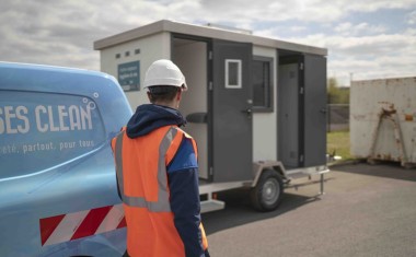 Base-vie sur un chantier du BTP.