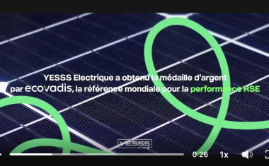 Yesss Électrique et labellisation ÉcoVadis 2024.