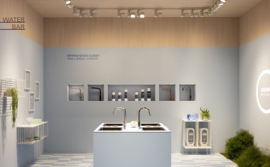 Grohe stand ISH 2025 Water Bar sanitaire salle de bains