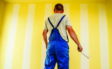 Travaux de peinture intérieure.