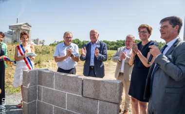 Saint-Astier chaux première pierre usine