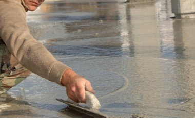 Chantier chape ciment