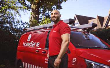 Intervention d'un réparateur HomServe.