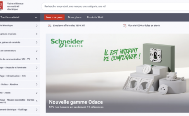 Plateforme e-commerce BtoB 123 Elec Pro (groupe Phase Neutre).