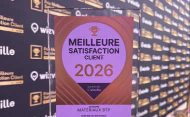 Trophée Or "Meilleure satisfaction client" de WizVille - Screwfix France.