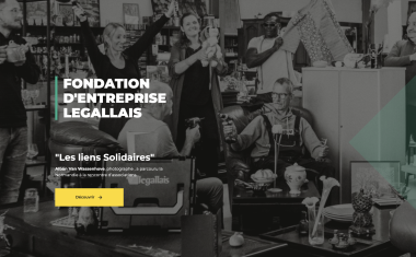 Fondation d'entreprise Legallais - Aperçu de la HP web.