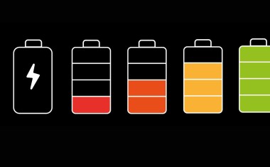 visuel électricité batterie chargement