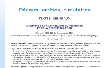 Journal Officiel illustration MaPrimeRénov' 