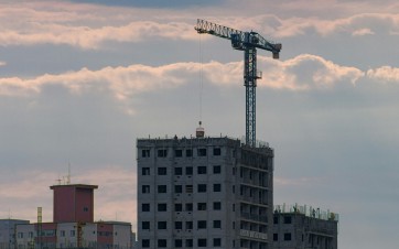 Chantier bâtiment en construction