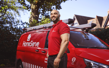 Intervention d'un réparateur HomServe.