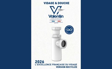Catalogue 2026 de Valentin, entreprise spécialisée en plomberie et sanitaires