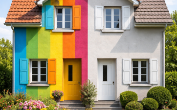 Maison couleur conjoncture